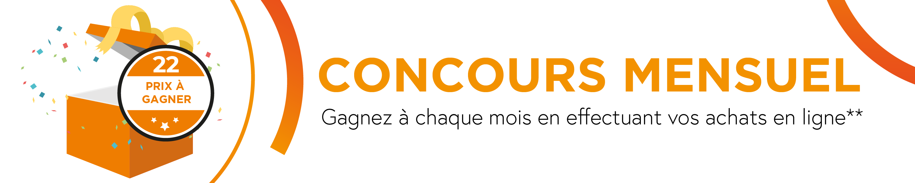 CONCOURS MENSUEL GAGNEZ EN EFFECTUANT ACHATS EN LIGNE